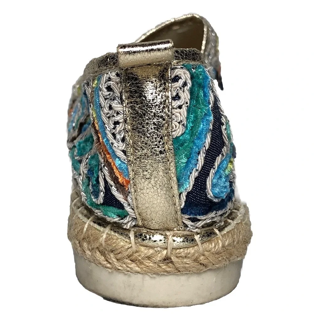 Patrizia by Spring Step Espadrille Embroidered Floral Slip On‎ Loafer Shoes